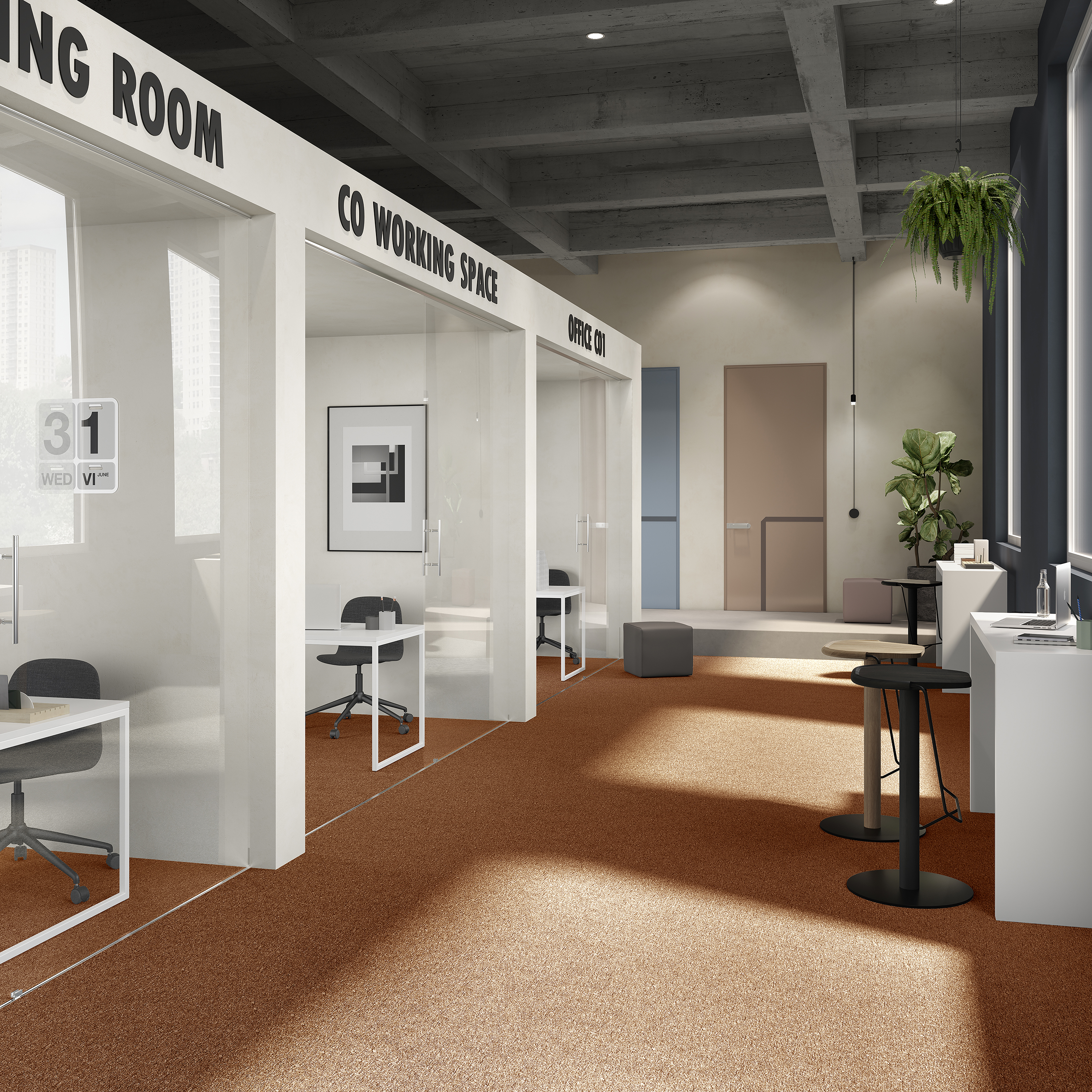 Ковровая плитка Medusa Tile 84 (500*500*5 мм) — купить в Таганроге