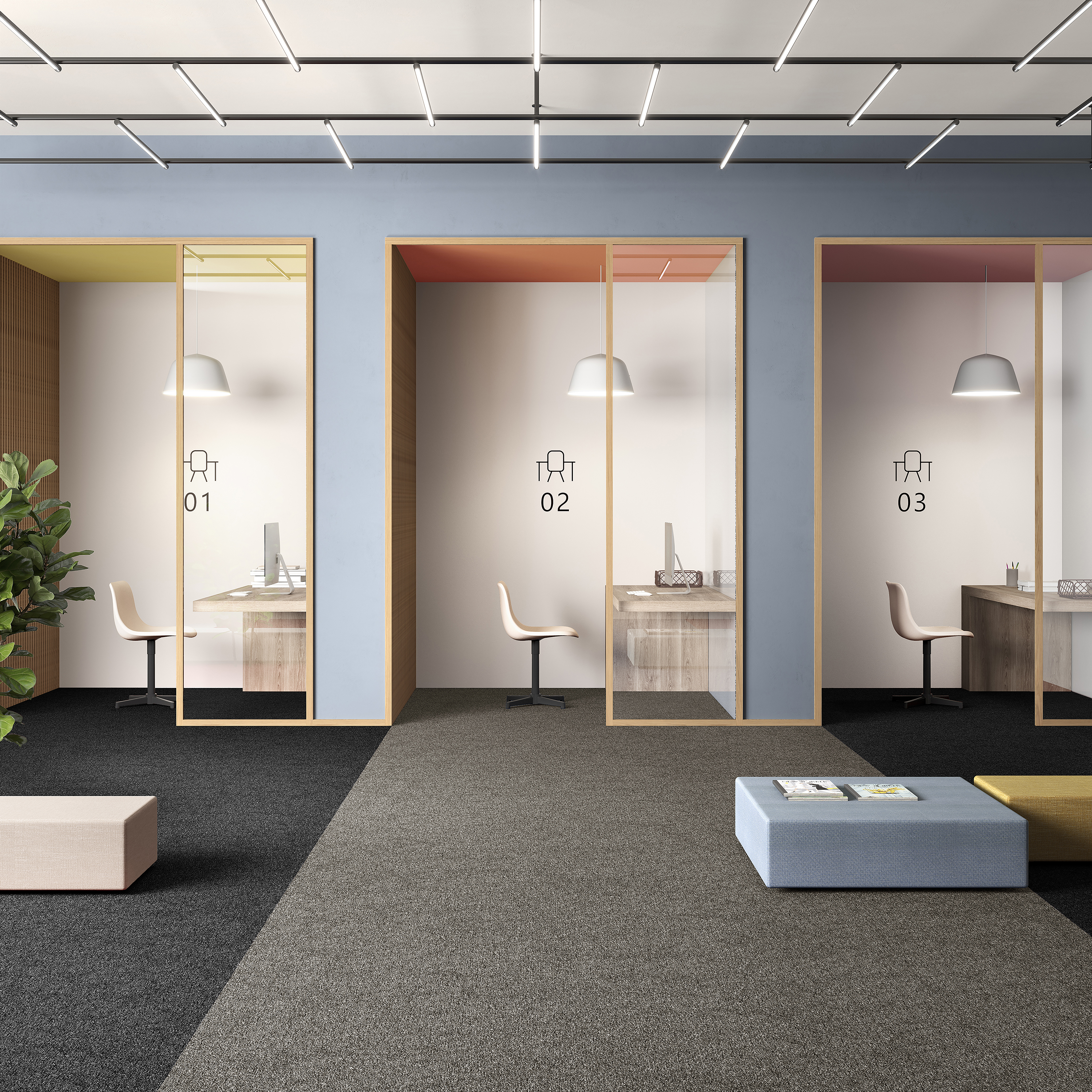 Ковровая плитка Medusa Tile 40 (500*500*5 мм) — купить в Таганроге