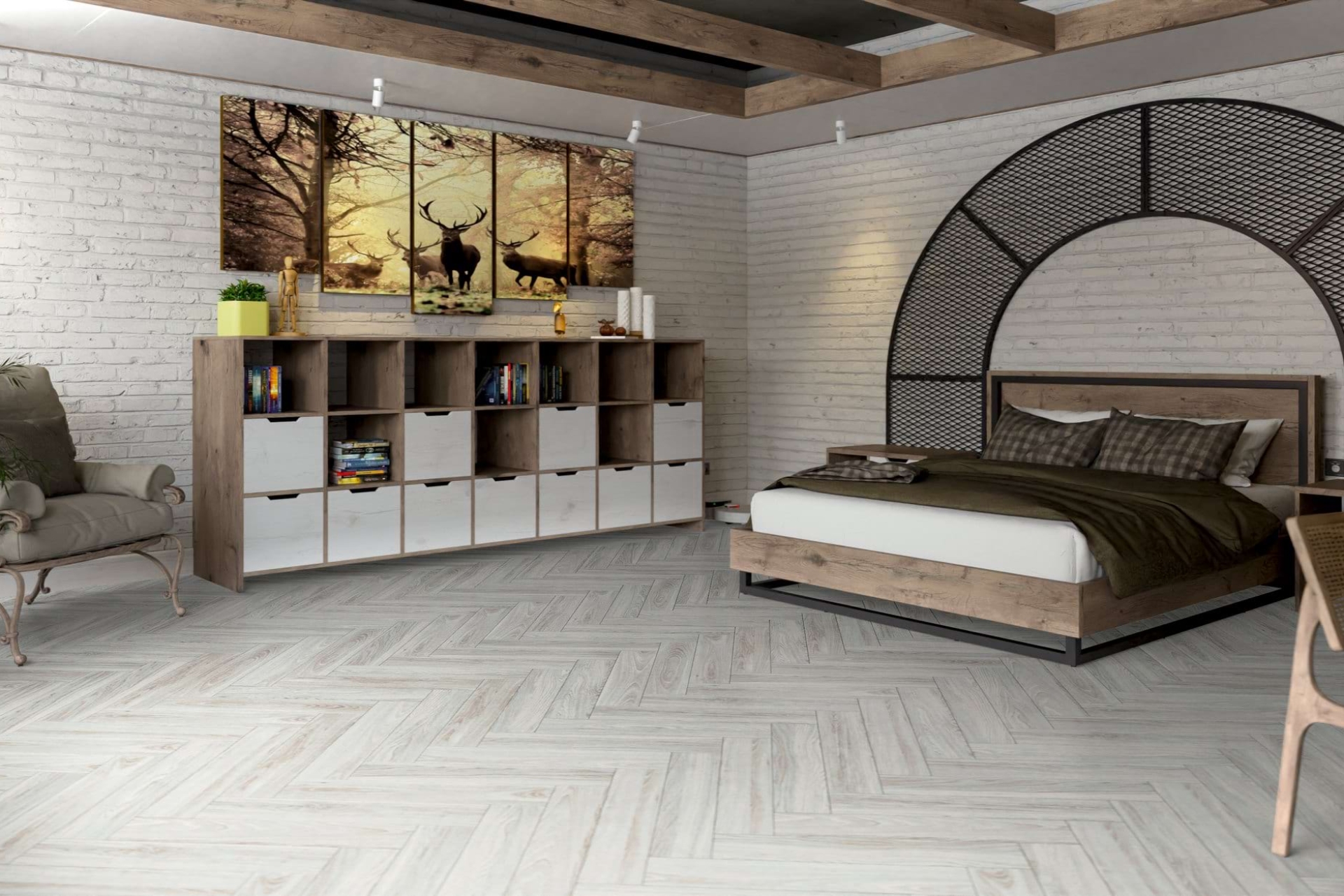 Инженерный паркет «Damy Floor» Ванильный (укладка елочкой) — купить в Таганроге