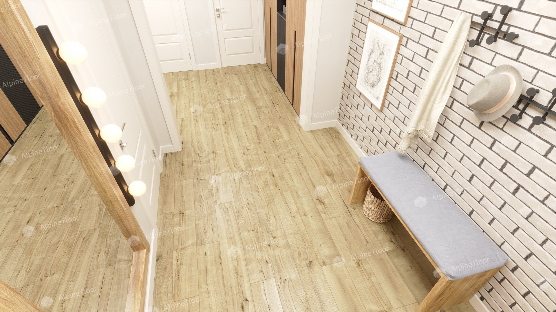 Ламинат "Alpine Floor" Дуб Эмпуриабрава (1285*192*8 мм) — купить в Таганроге