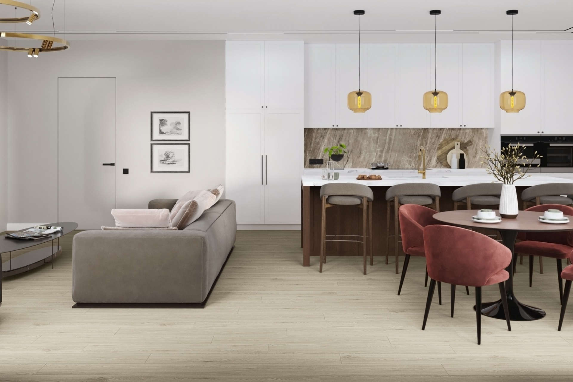 Усовершенствованная кварц-виниловая плитка «Damy Floor» Дуб Светлый (1227*187*2,5 мм) — купить в Таганроге