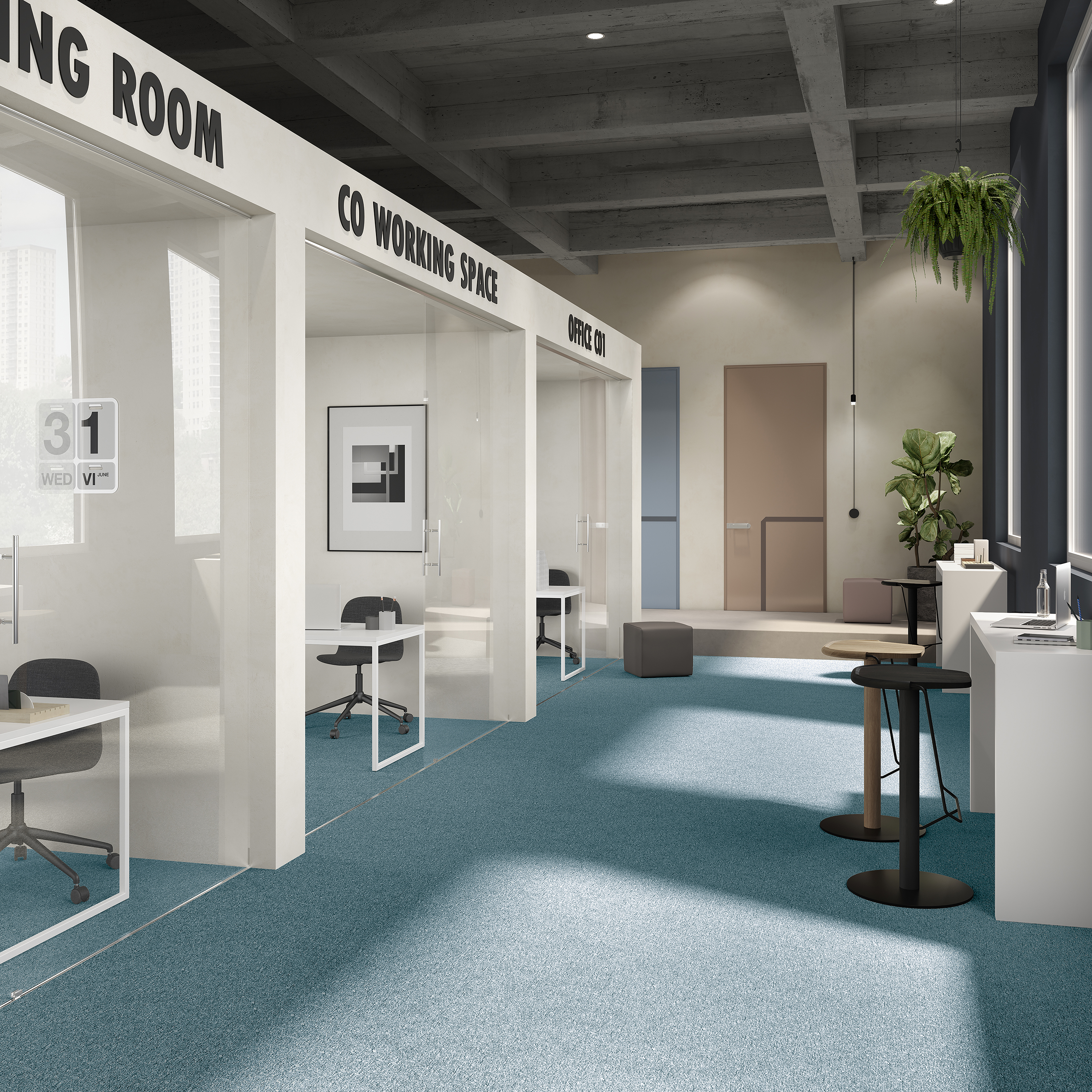 Ковровая плитка Medusa Tile 70 (500*500*5 мм) — купить в Таганроге