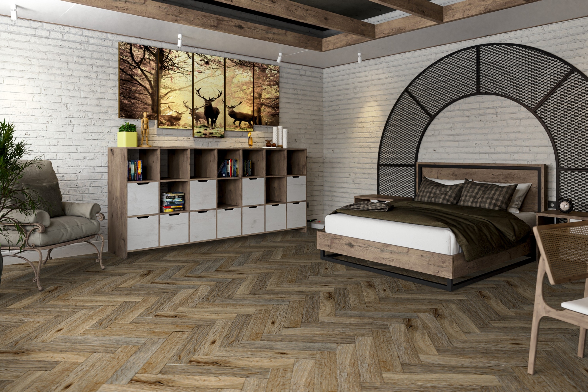 Усовершенствованная кварц-виниловая плитка «Damy Floor» Ковентри (590*118*2,5 мм) — купить в Таганроге