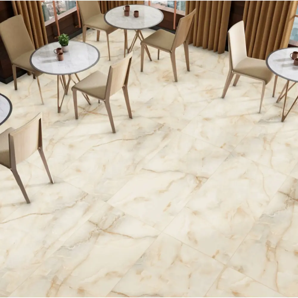 Керамогранит "Sonex" Honey onyx Glossy полированный 60x120x0.82см цвет бежевый с разводами — купить в Таганроге