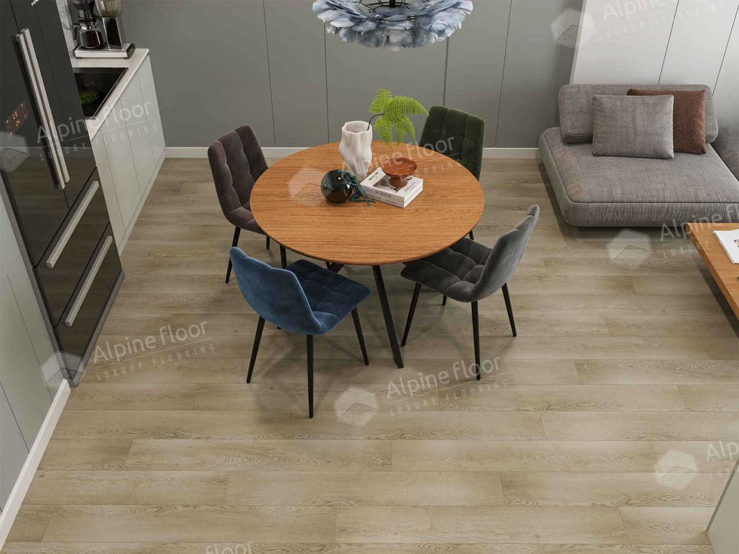Кварцвиниловая плитка LVT "Alpine Floor" Шварцевальд (1219,2*184,15*2,5 мм) — купить в Таганроге