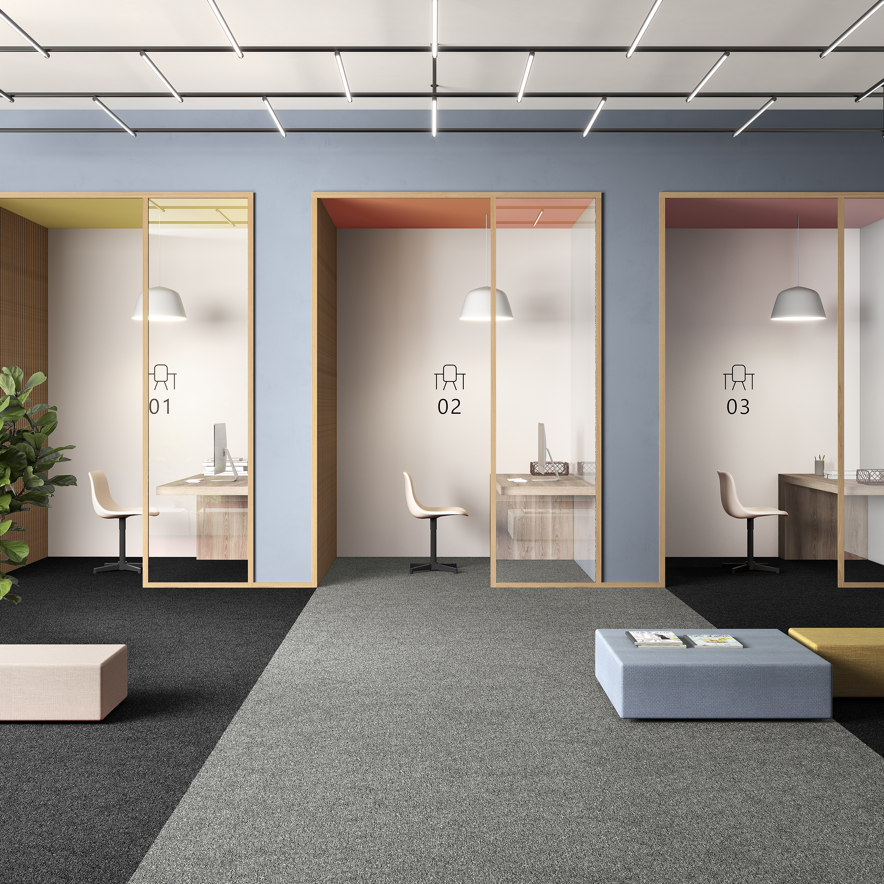 Ковровая плитка Medusa Tile 94 (500*500*5 мм) — купить в Таганроге