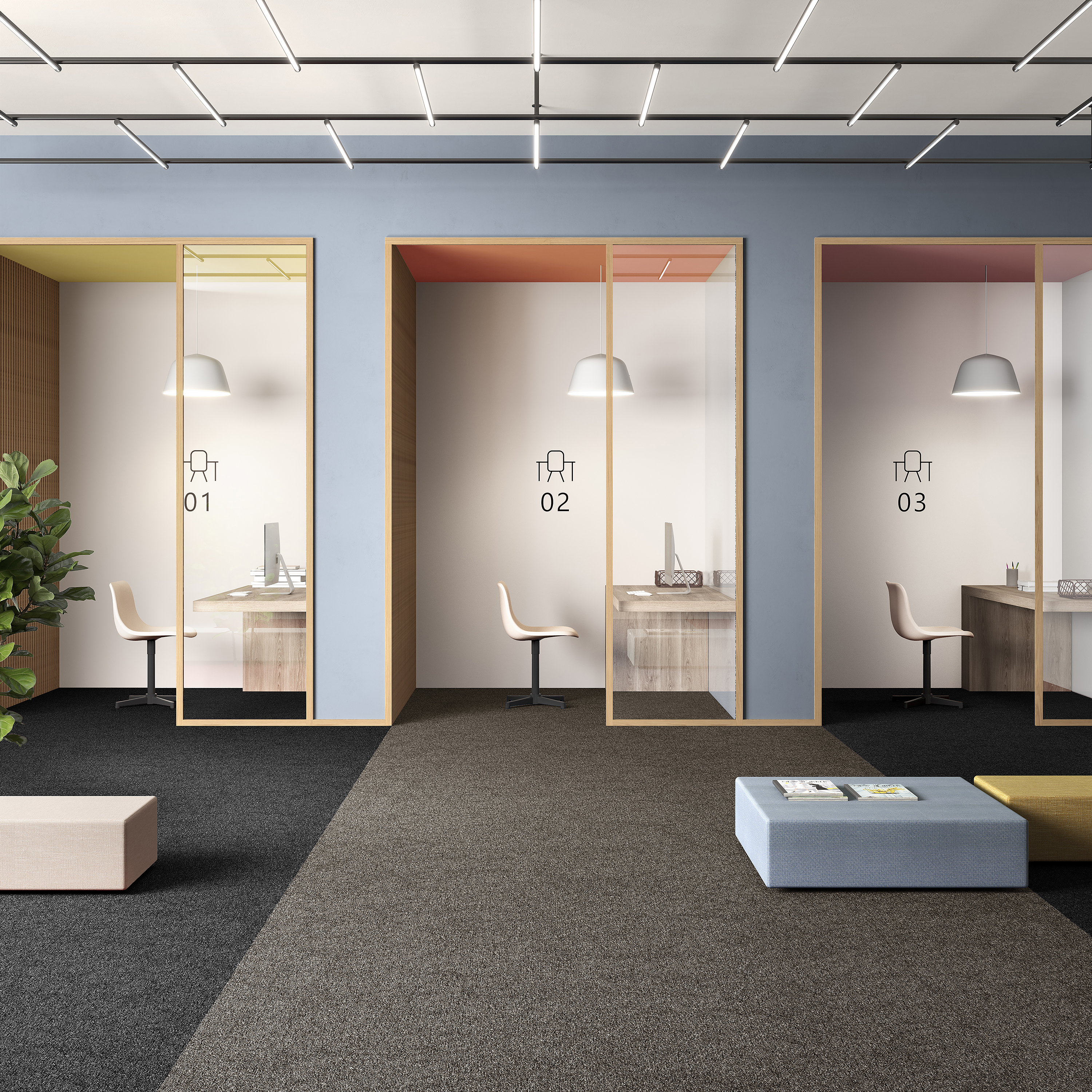 Ковровая плитка Medusa Tile 43 (500*500*5 мм) — купить в Таганроге