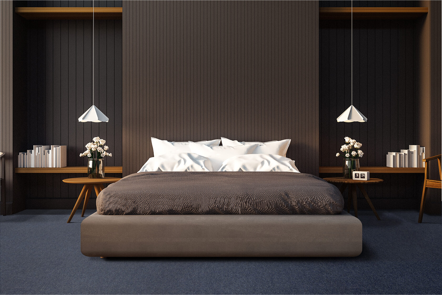 Ковровое покрытие "Bonkeel" Color Rib Blue Bottle 78 (ширина 1м/3м/4м) — купить в Таганроге